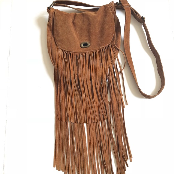 Urban Outfitters Handbags - Urban outfitters fringe suede bag